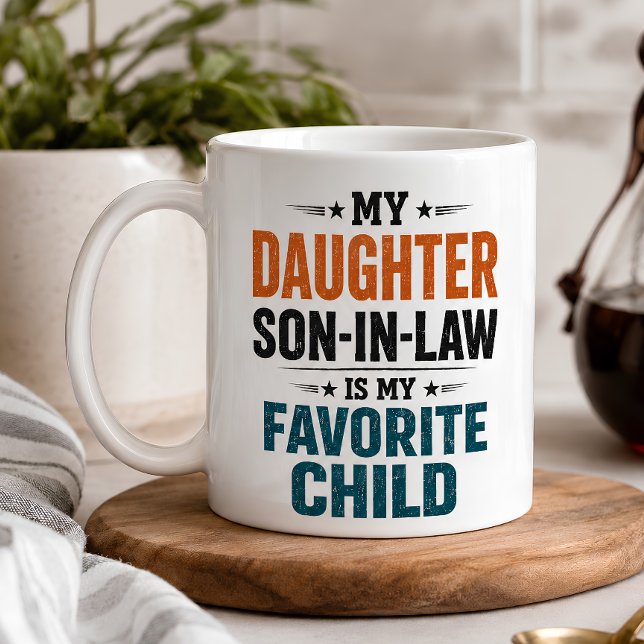 Lustiger Schwiegersohn Lieblingskind Kaffeetasse (Von Creator hochgeladen)