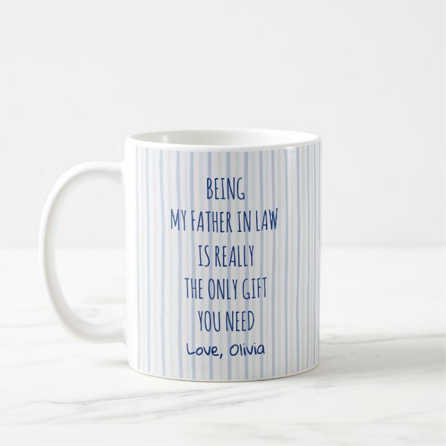 Lustiger Schwiegervater Becher Kaffeetasse (Links)