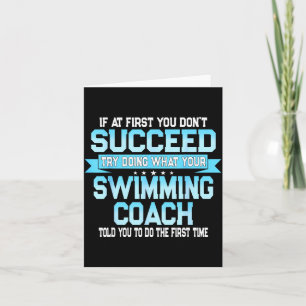 Lustiger Schwimmcoach-Meme - Lustiger Schwimmer-Sp Karte