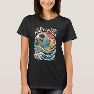 Lustiger Schwimmender Kartoffel-Manati-Seekuh T-Shirt