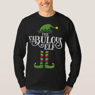 Lustiger Schwuler Elf Passender Familien-Weihnacht T-Shirt