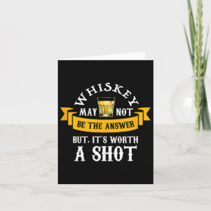 Lustiger Scotch Bourbon Whiskey, der ein Geschenk  Karte