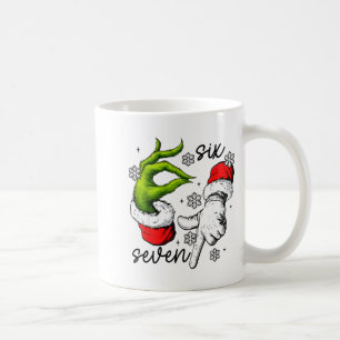 Lustiger Sechs Sieben 67 Meme 6 7 Weihnachtself Ha Kaffeetasse