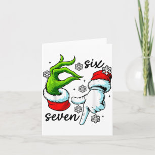 Lustiger Sechs Sieben 67 Meme 6 7 Weihnachtself Ha Karte