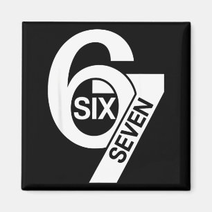 Lustiger Sechs Sieben 6 7 Meme Ausspruch Gen Alpha Magnet