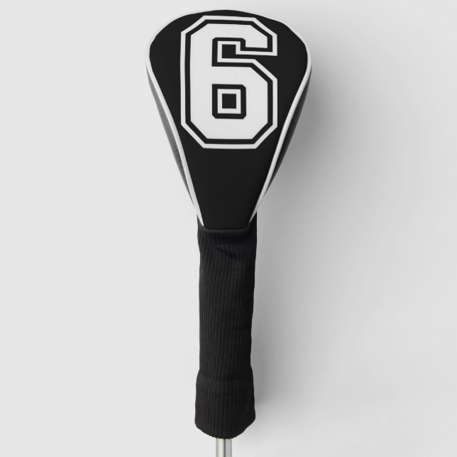 Lustiger Sechs Sieben 6 7 Meme  Golf Headcover (Vorderseite)