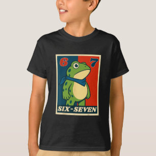 Lustiger Sechs Sieben Frosch 6 7 Meme Gen Alpha Sl T-Shirt