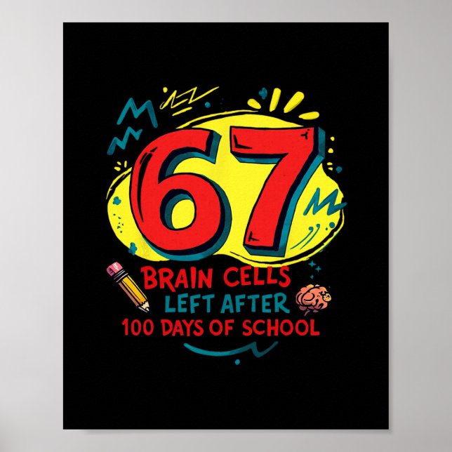Lustiger Sechs Sieben Meme Lehrer Schüler Kinder 1 Poster (Vorne)
