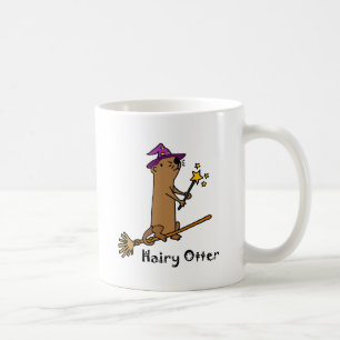 Lustiger Seeotter-Zauberer-Cartoon Tasse