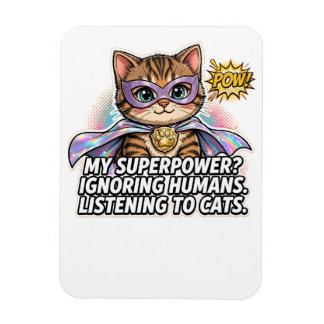 Lustiger selektiver Hörkatze-Superkraft-Magnet Magnet