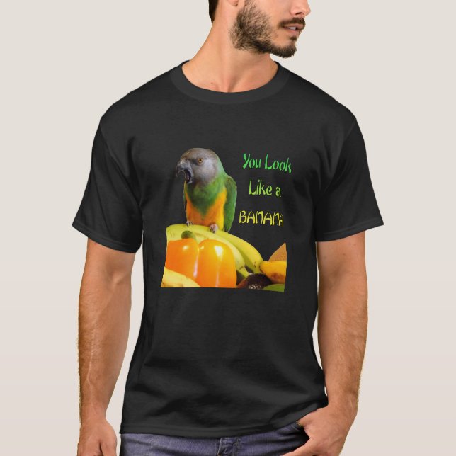 Lustiger Senegal-Papagei T-Shirt (Vorderseite)