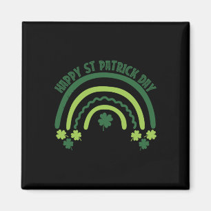 Lustiger Shamrock Brust Regenbogen Irischer St Pat Magnet
