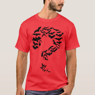 Lustiger Sheldon Nerdy Fledermäuse Fragezeichen Co T-Shirt