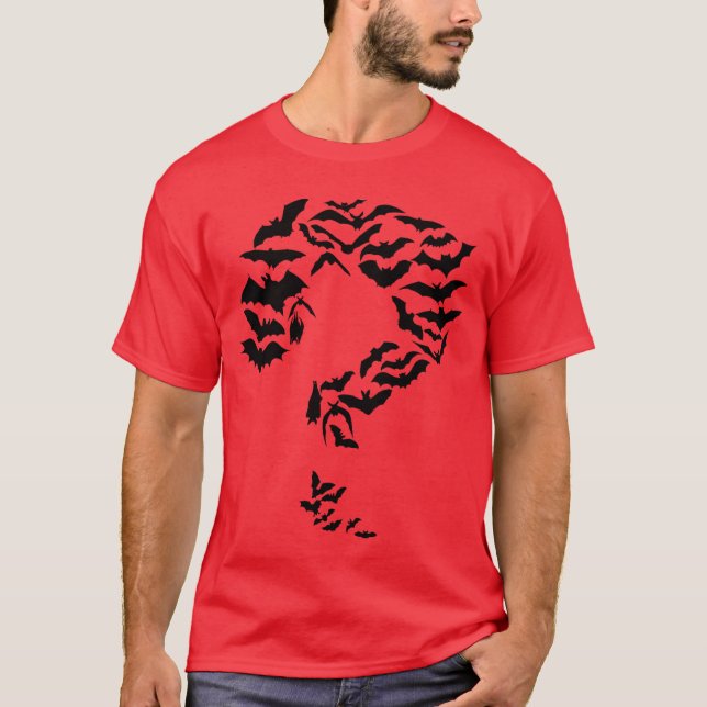 Lustiger Sheldon Nerdy Fledermäuse Fragezeichen Co T-Shirt (Vorderseite)