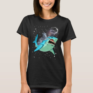 Lustiger Sibirischer Husky Shark Jawsome Hund We T-Shirt