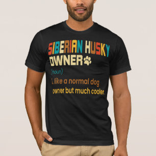 Lustiger Sibirischer Husky Vintage Retro Hundemama T-Shirt