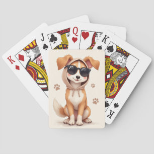 Lustiger Silken Windhound Kawaii Hund Spielkarten