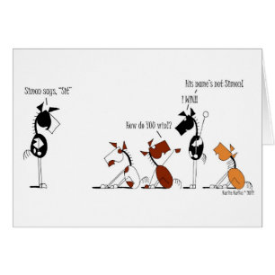 Lustiger Simon sagt Cartoon