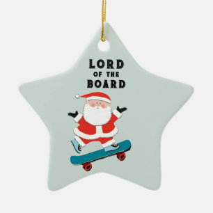 Lustiger Skateboarder Keramik Ornament