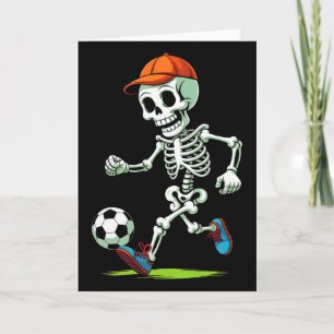 Lustiger Skelett Fußball Halloween Kostüm Männer J Karte