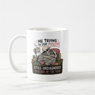Lustiger Skelett-Lehrer des Jahres - individuelles Kaffeetasse
