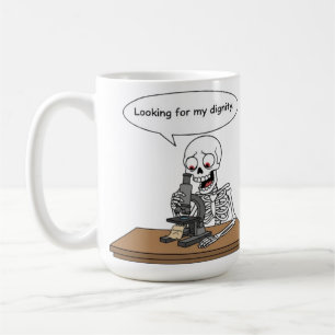Lustiger Skelett sucht Würde Kaffeetasse