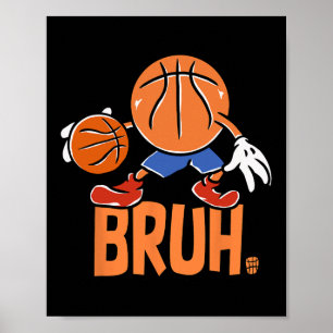 Lustiger Sketll Bruh Meme Spruch Bro Dabbing Ll Ju Poster