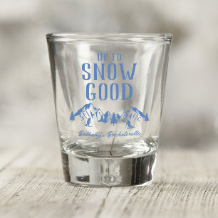 Lustiger Ski-Junggesellinnenabschied Schnapsglas