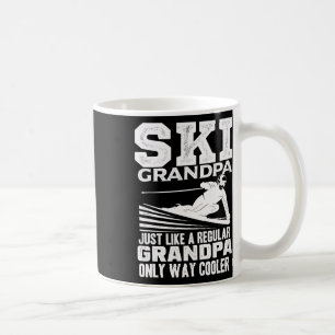 Lustiger Ski Skifahren Großvater Großvater Cooler Kaffeetasse