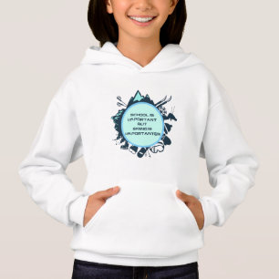 Lustiger Skifahr-Zitat Hoodie