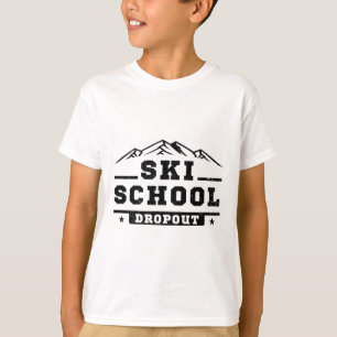 Lustiger Skischule-Abbrecher Skifahren Skifahrer G T-Shirt