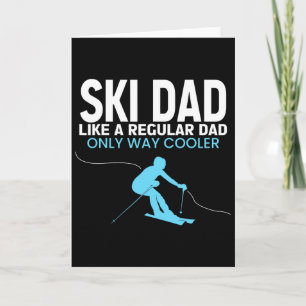 Lustiger Skivater Vatertag - Cooler Skifahrer für Karte