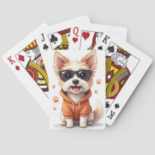Lustiger Skye Terrier Kawaii Hund Spielkarten