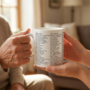 Lustiger Slang, Texting-Abkürzungen und Akronyme B Kaffeetasse