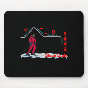 Lustiger Slope-Typ Algebra Geometrie Mittelschule Mousepad