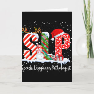 Lustiger Slp Sprachtherapeut Weihnachtsmann Karte