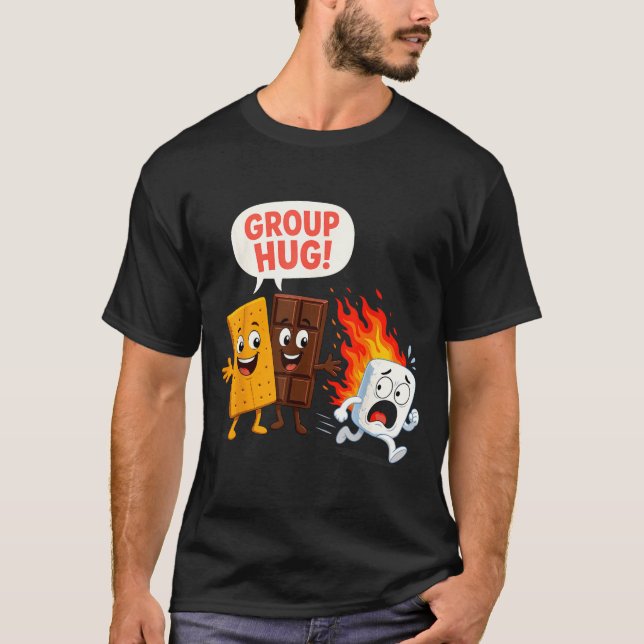 Lustiger S'mores-Marshmallow  T-Shirt (Vorderseite)