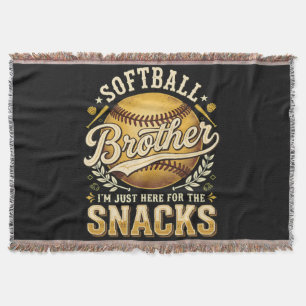 Lustiger Softball-Bruder Snacks Sport Decke