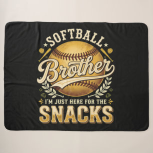 Lustiger Softball-Bruder Snacks Sport Sherpadecke