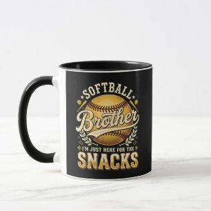 Lustiger Softball-Bruder Snacks Sport Tasse