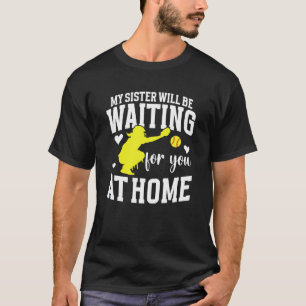Lustiger Softball Catcher Schwester Softball Catch T-Shirt