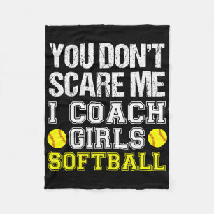 Lustiger Softball-Trainer - Du jagst mir keine Ang Fleecedecke