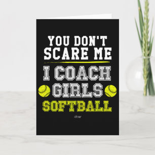 Lustiger Softball-Trainer Du schüchterst mich nich Karte