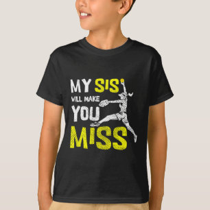 Lustiger Softball-Werfer Mein Schwesterchen Wird D T-Shirt