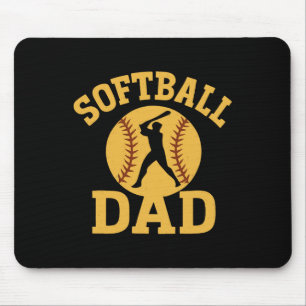 Lustiger Softll Papa Vatertag Für Sportfan Mousepad