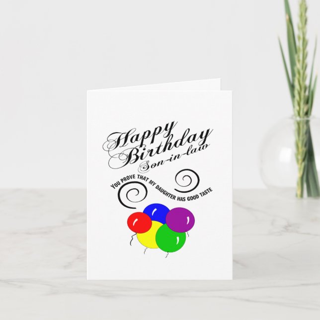 lustiger Sohn zum Geburtstag Karte (Vorderseite)