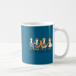 Lustiger Sommer Gans Strand Ente Surfen Urlaub süß Kaffeetasse