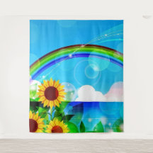 Lustiger Sonnenblumen-Foto-Hintergrund-Teppich