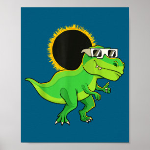 Lustiger Sonnenfinsternis-Totalität Rawrsome Dinos Poster