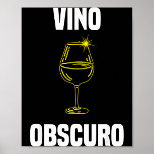 Lustiger Sonnenfinsternis Wein Vino Obscuro Poster